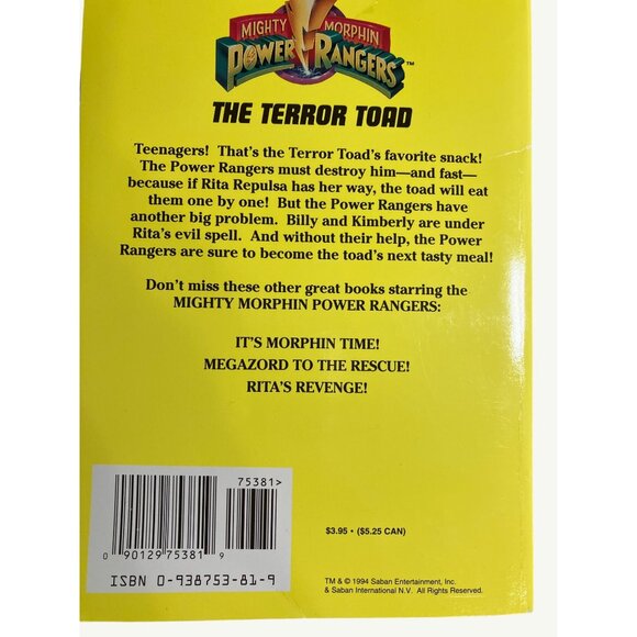Mighty Morphin Power Rangers Vintage Books Lot of 2 - Picture 10 of 10